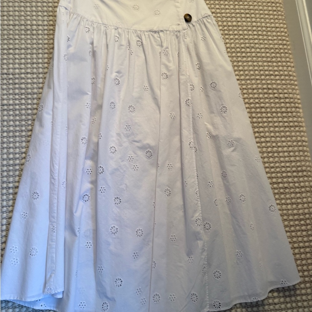 Ciao Lucia White Floral A-Line Skirt